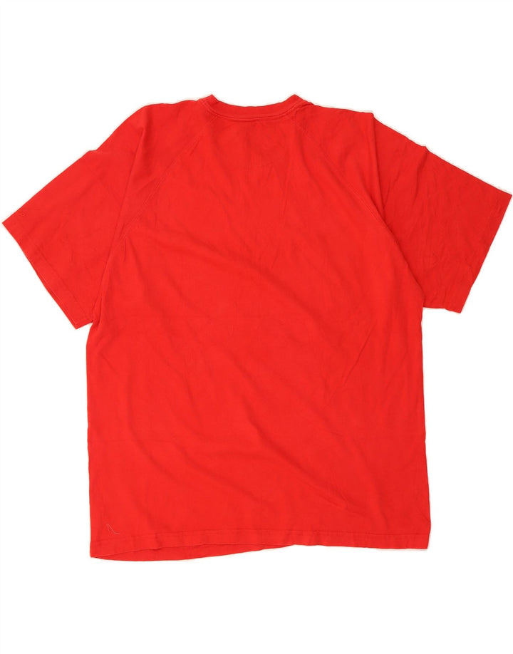 STARTER Mens T-Shirt Top Large Red Cotton Vintage Starter and Second-Hand Starter from Messina Hembry 