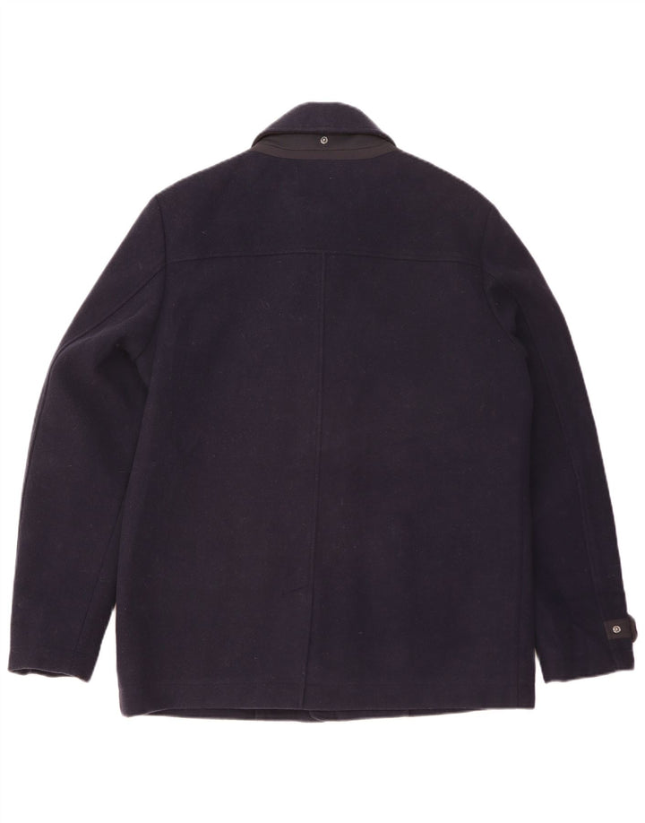 GEOX Herre Respira Utility Jacket UK 42 XL Marineblå Uld