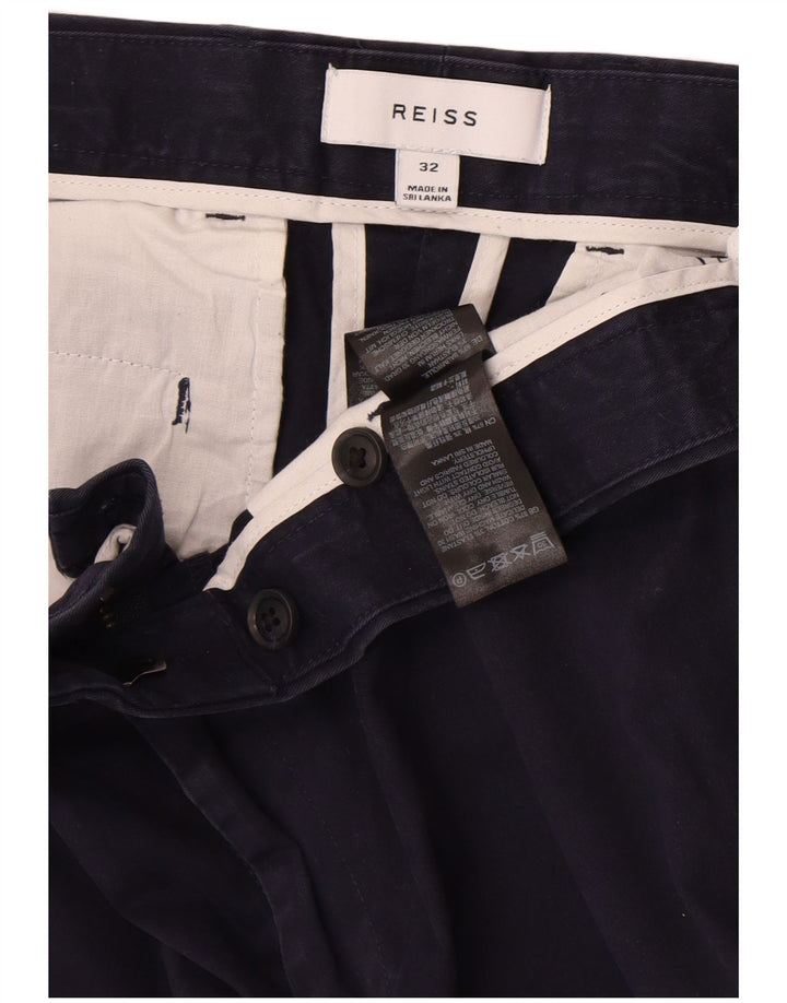 Reiss Chino Shorts til mænd W32 Medium Marineblå Bomuld