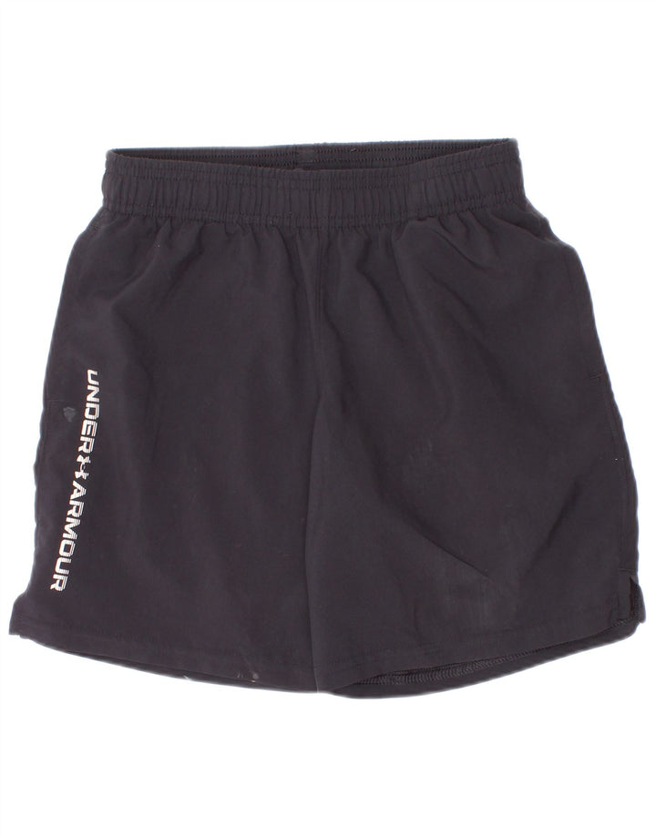 Under Armour drenge grafiske sportsshorts 7-8 år Lille sort polyester