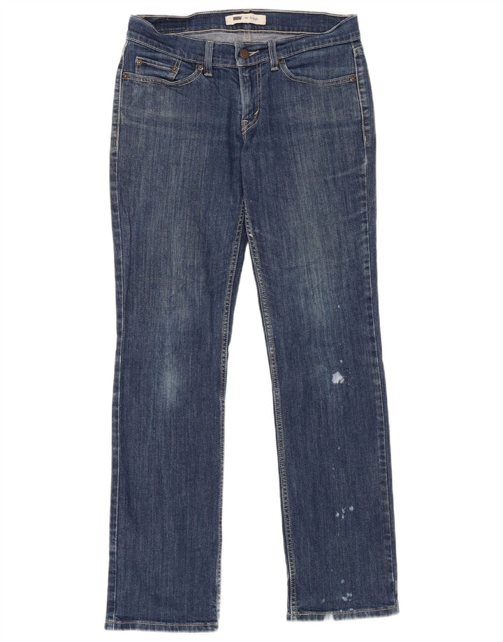 Levi's Dame 524 Straight Jeans W29 L32 Blå Bomuld