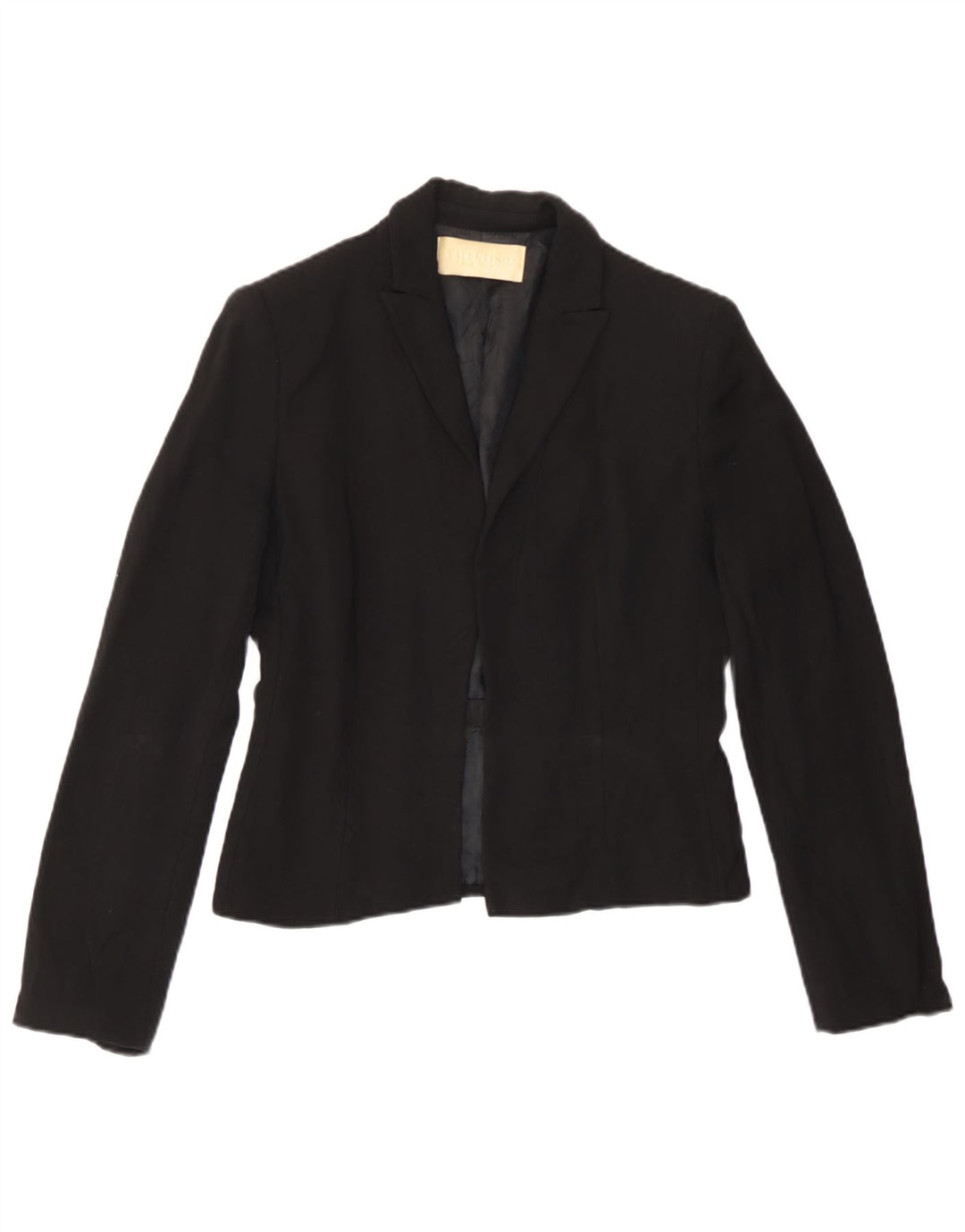 Valentino Dame Roma Open Blazer Jacket UK 4 XS Sort Uld