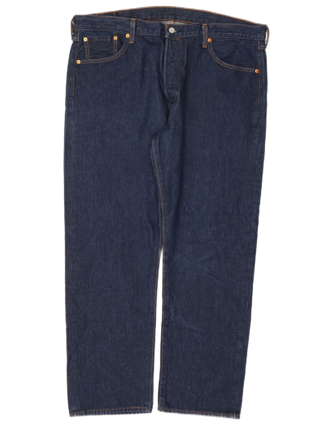 Levi's Herre 501 lige jeans W42 L32 blå bomuld