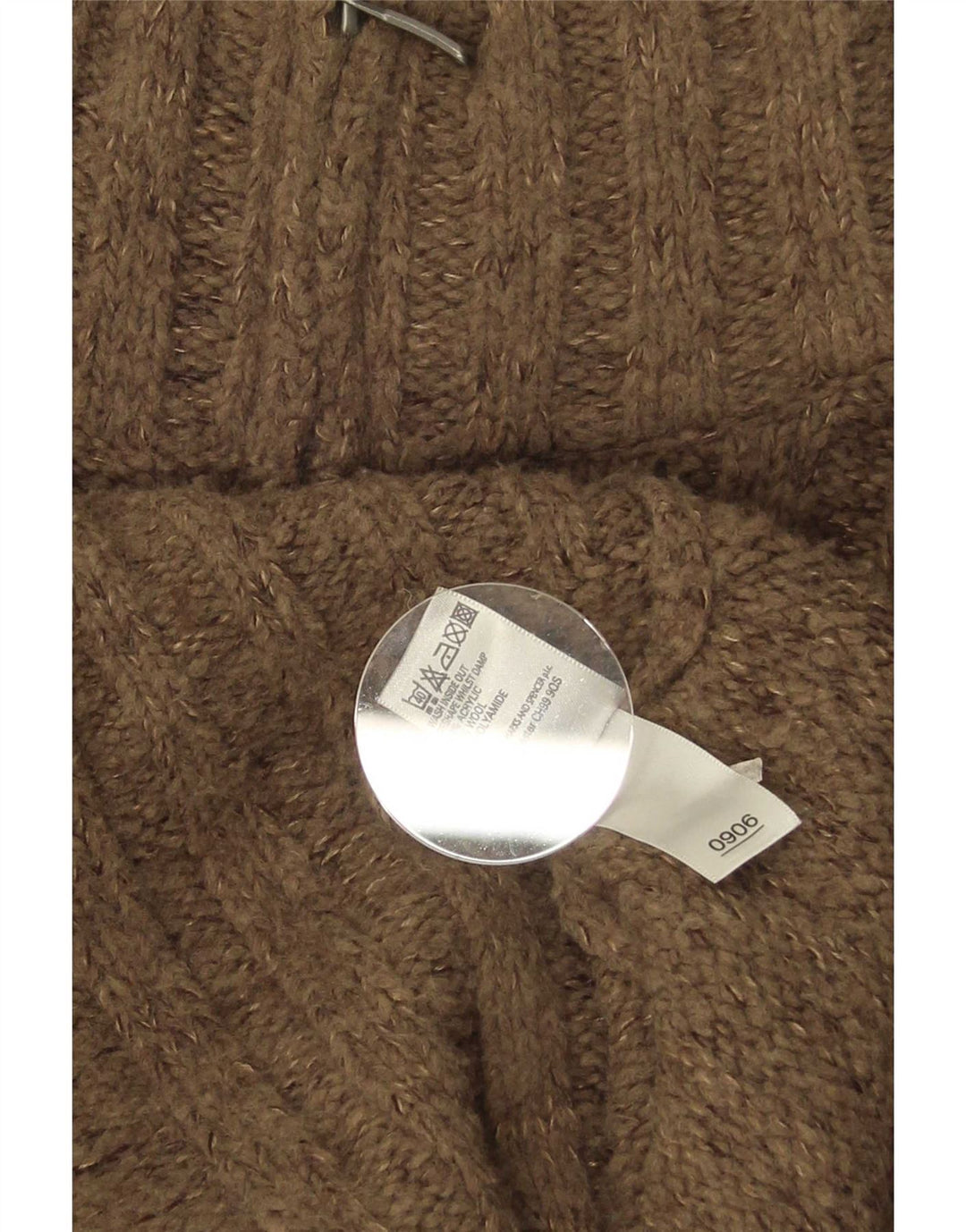 Marks & Spencer Herre sweater med lynlåshals mellem brun akryl