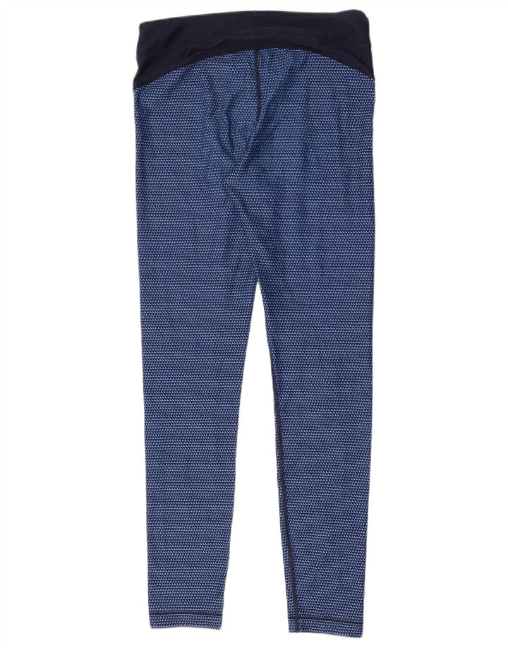 Under Armour Dame Leggings Medium Blue Geometrisk Polyester