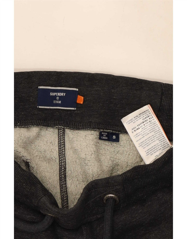 Superdry Træningsdragtsbukser til mænd Joggers Små grå flækkede bomuld