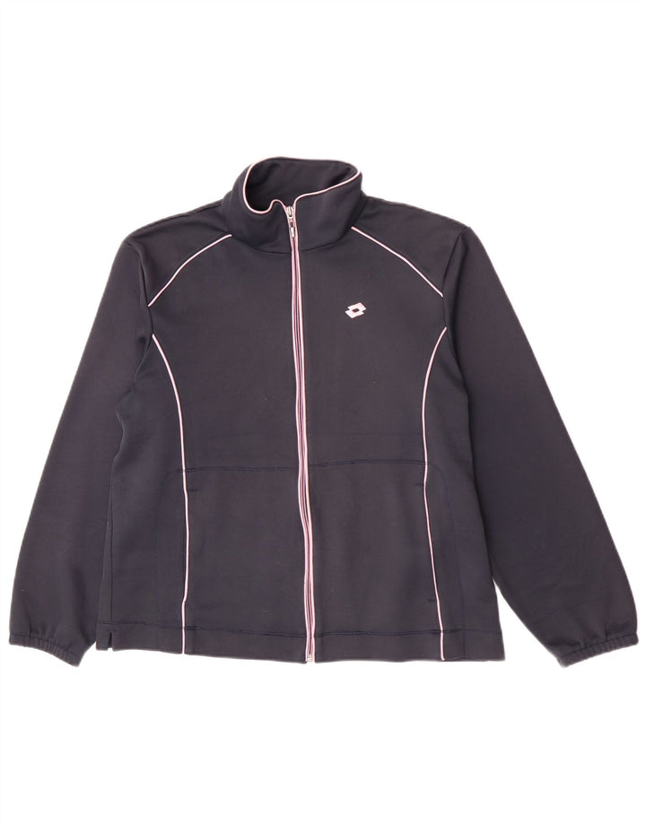 Lotto træningsdragt topjakke til kvinder UK 12 Medium Navy Blue