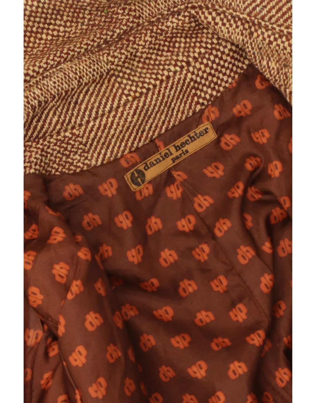 Daniel Hechter Dame Overfrakke UK 8 Small Brown Check