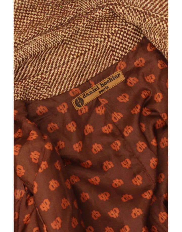 Daniel Hechter Dame Overfrakke UK 8 Small Brown Check