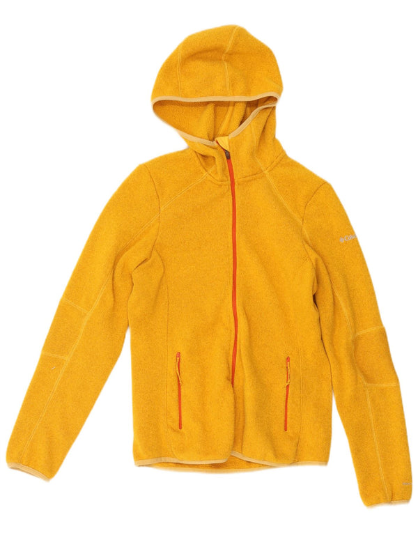 Columbia sweater med hætte til kvinder UK 12 Medium Gul Polyester