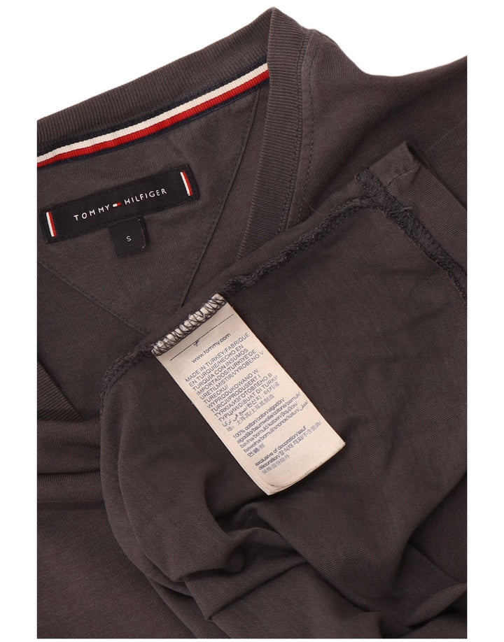 Tommy Hilfiger Herre T-Shirt Top Lille Grå Bomuld