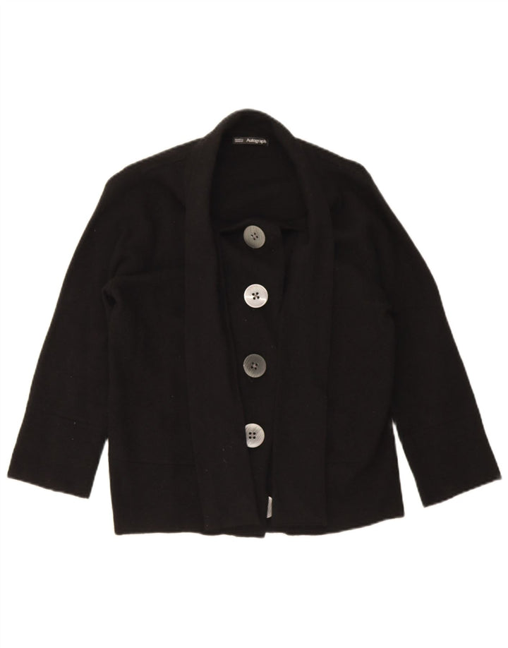 Marks & Spencer Womens Autograph Cardigan Sweater UK 10 Small Black
