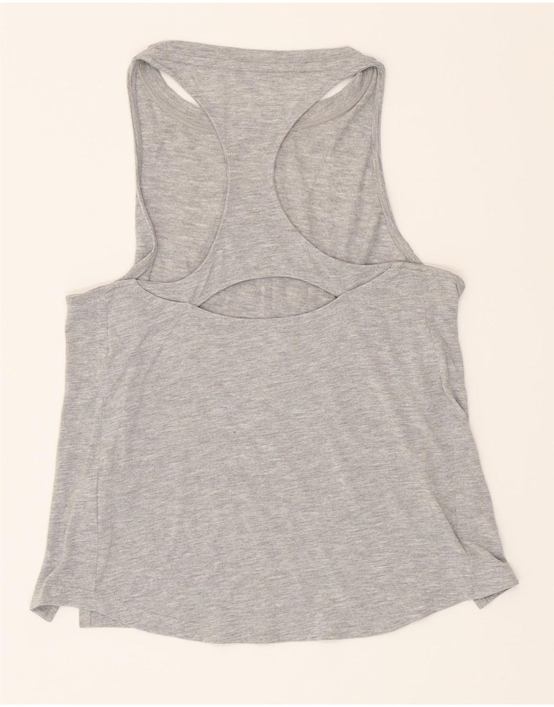 ADIDAS Womens Graphic Vest Top UK 8/10 Small Grey Vintage Adidas and Second-Hand Adidas from Messina Hembry 