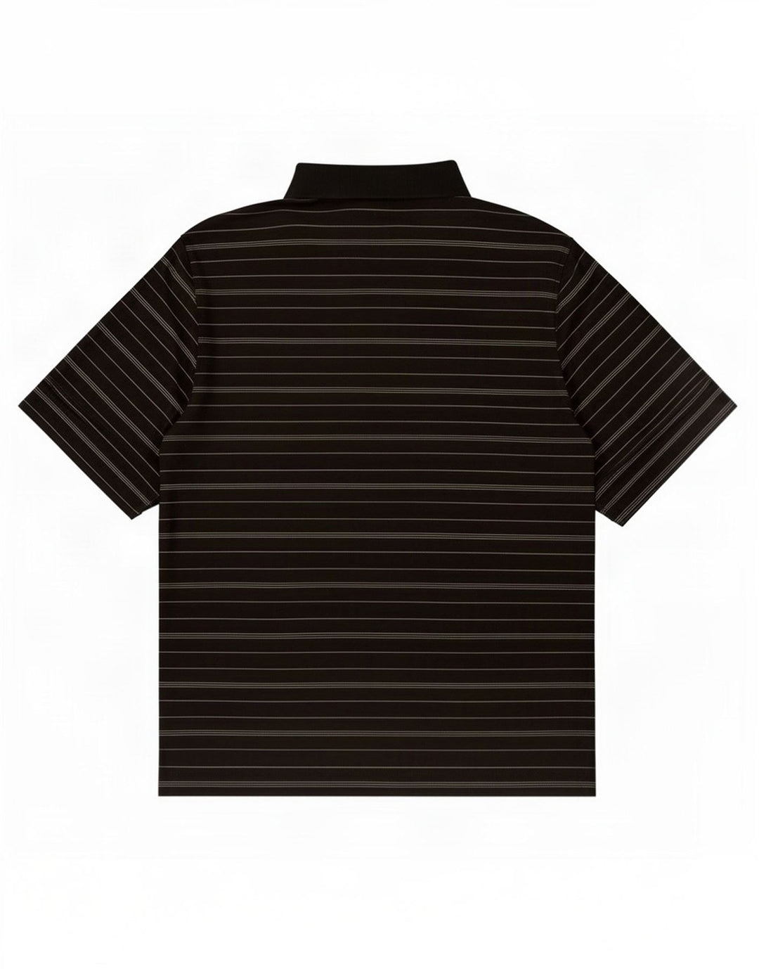 Nike Polo Shirt til mænd UK 36/38 Lille sort stribet polyester