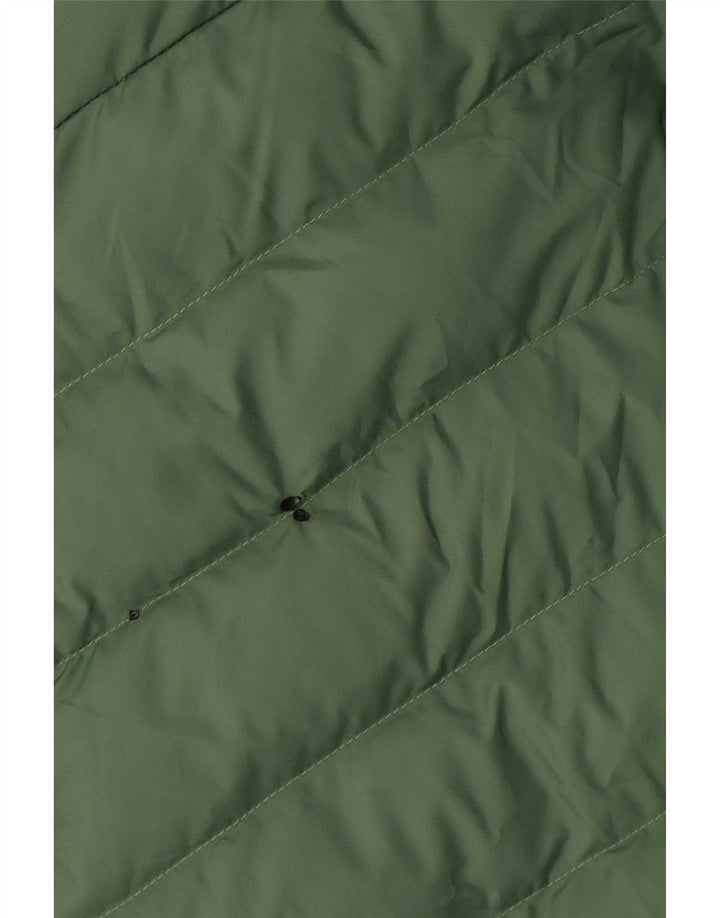 Puma polstret jakke til mænd UK 38 Medium Green Colourblock Polyester