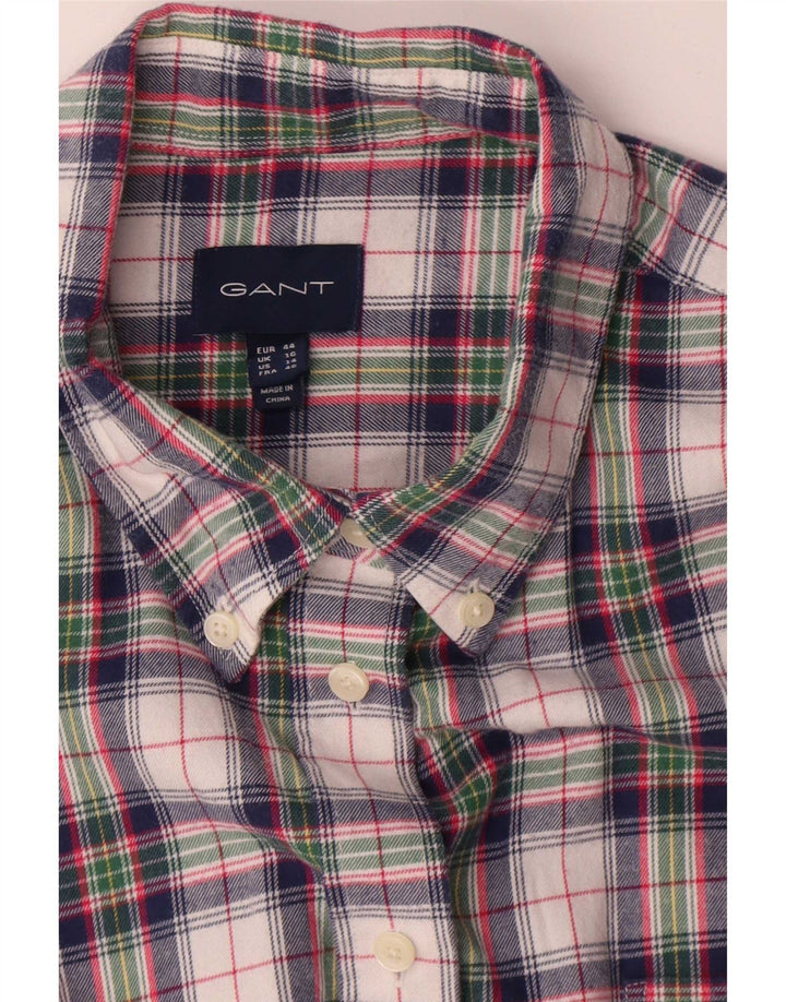 Gant Dame Oversized Flanell Shirt UK 16 Stor Flerfarvet Ternet Bomuld