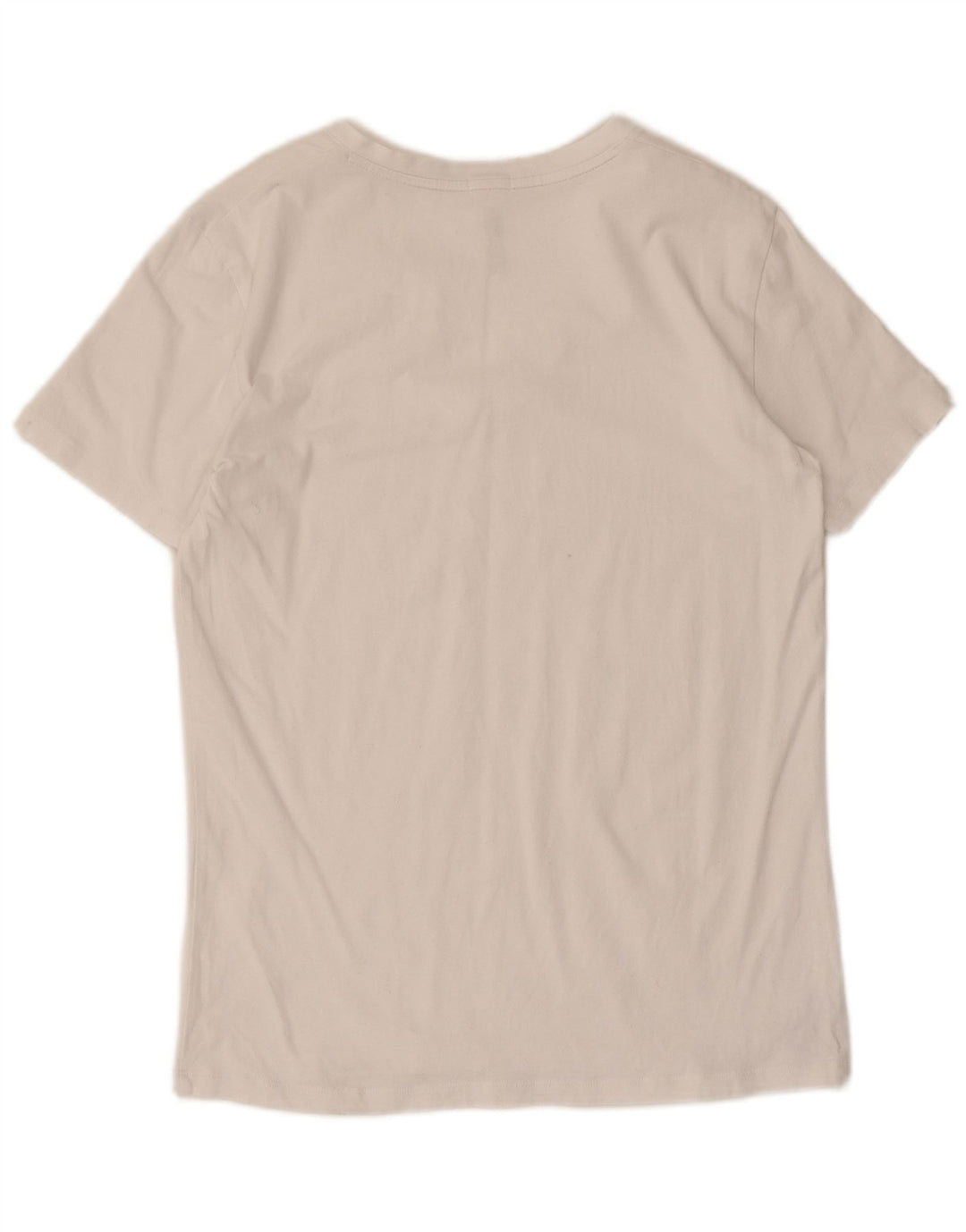 Diesel T-Shirt Top UK 12 Medium Hvid Bomuld