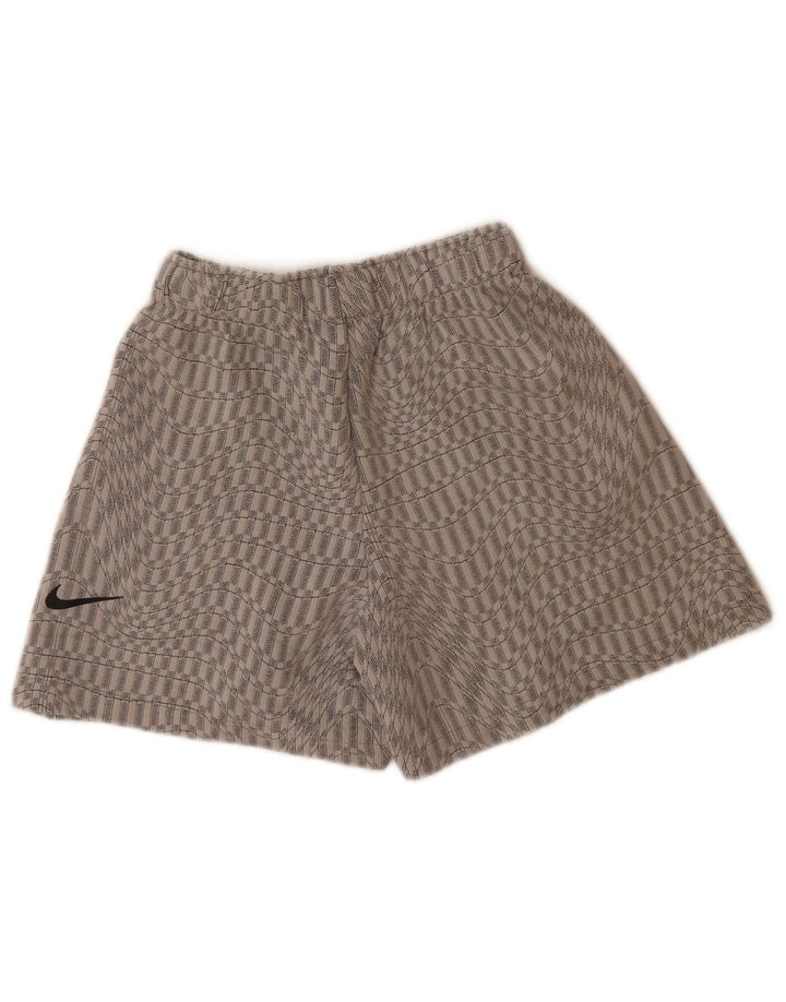 Nike sportsshorts til kvinder UK 6 XS Grå geometrisk polyester