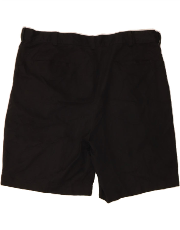 IZOD Mens Pegged Chino Shorts W42 2XL Black Polyester Vintage Izod and Second-Hand Izod from Messina Hembry 