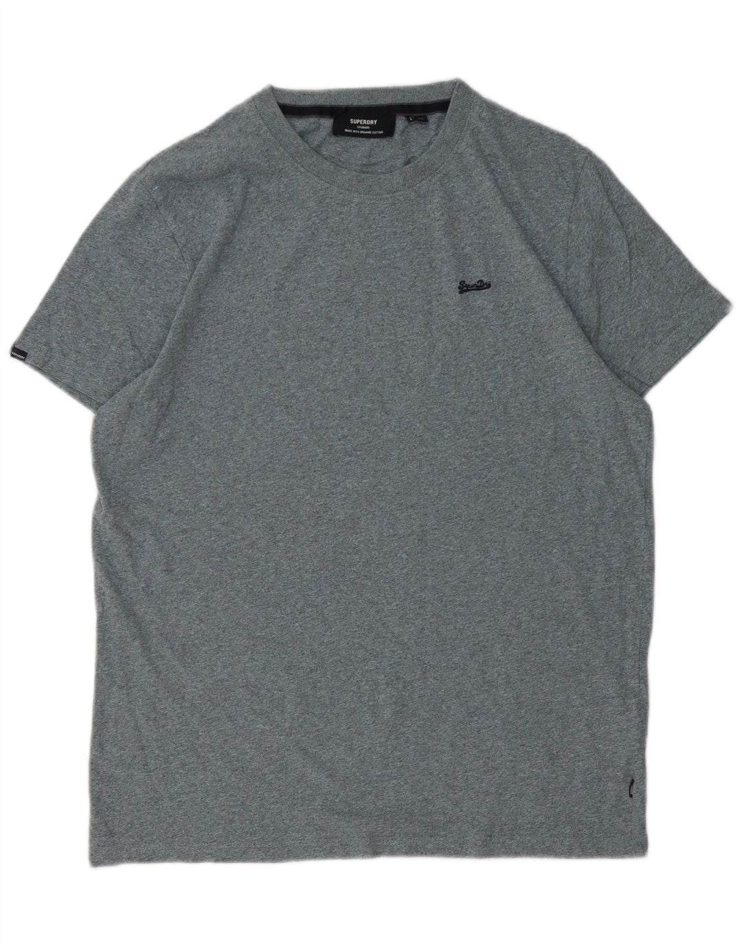 SUPERDRY Herre T-Shirt Top XL Grå Bomuld