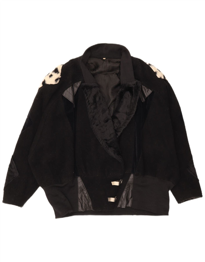 Vintage oversize overfrakke til kvinder it 44 Medium Black