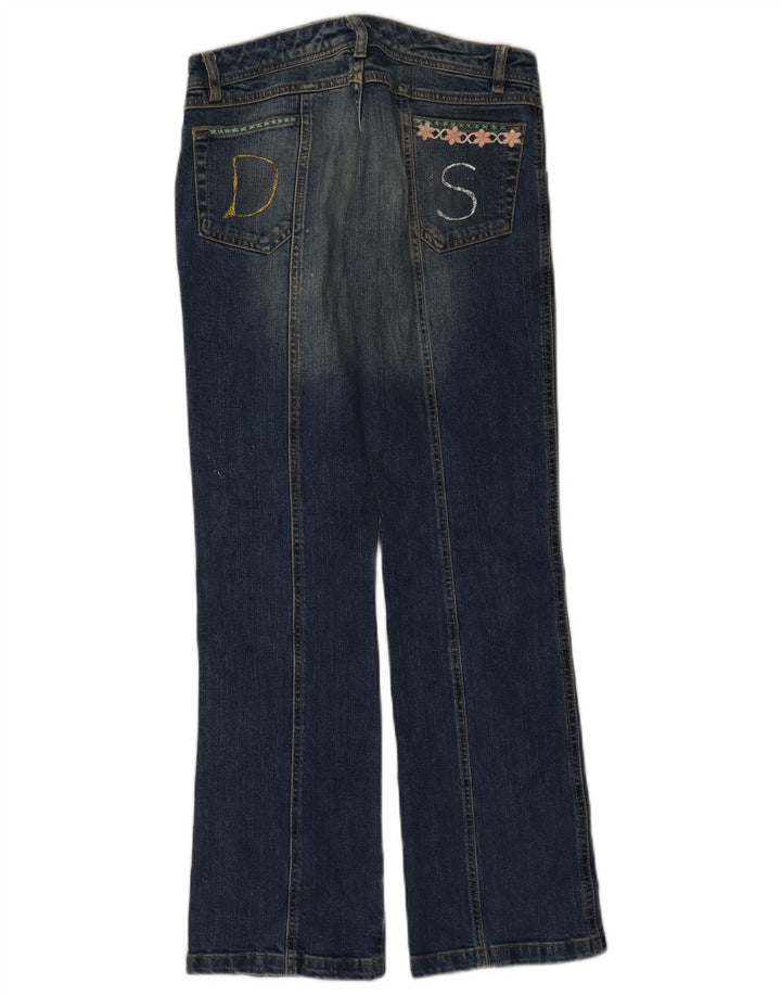 Vintage Dame Bootcut Jeans W28 L31 Marineblå