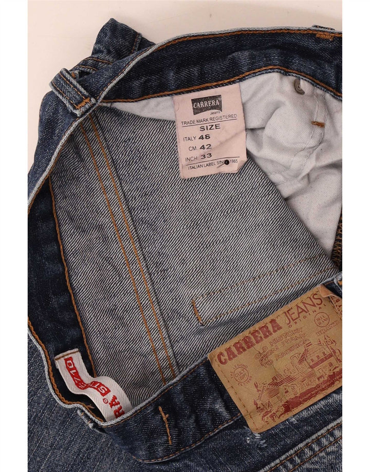 Carrera Straight Jeans til mænd W33 L28 Blå Bomuld