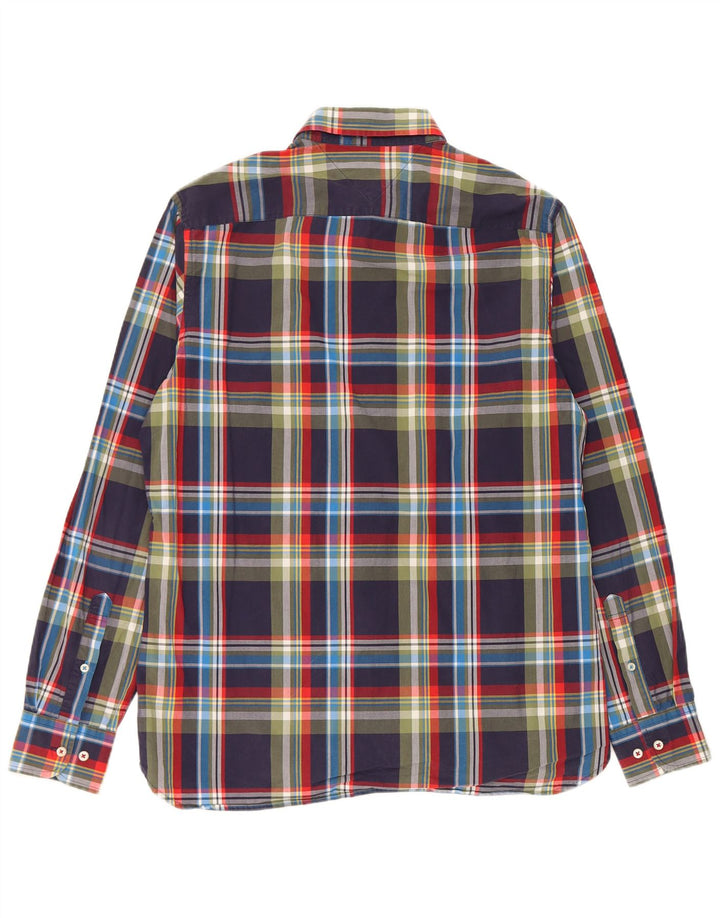 Tommy Hilfiger Herre Regular Fit skjorte Medium Navyblå ternet bomuld