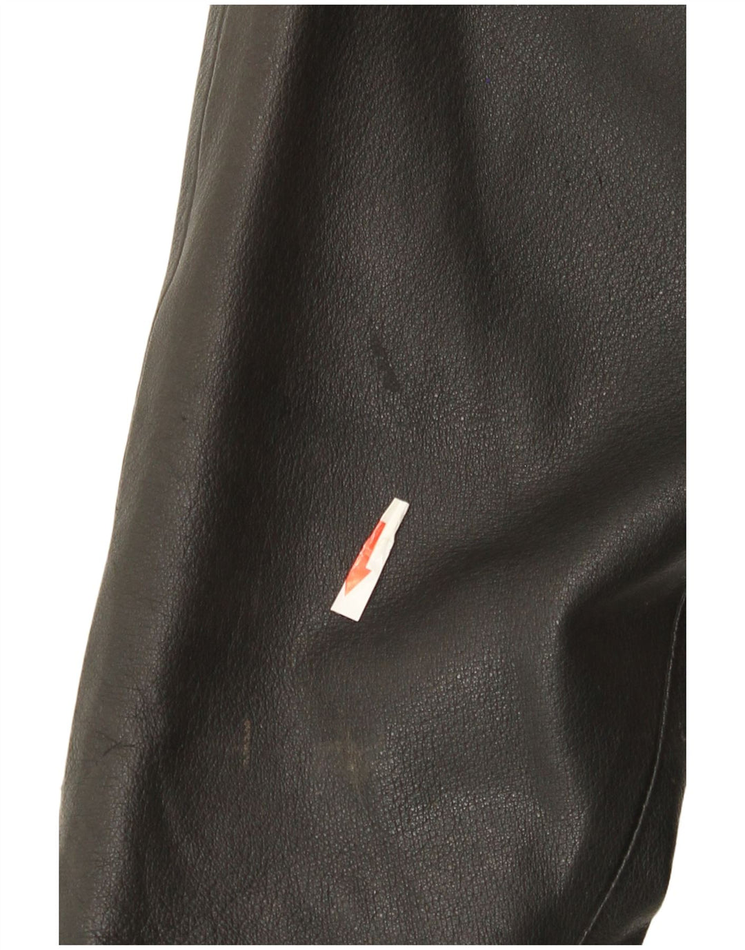 Vintage Dame Oversized Læderjakke IT 48 2XL Sort Læder