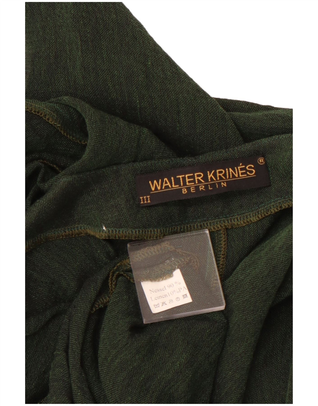 VINTAGE Womens Crop Cardigan Top UK 16 Large Green Bomuld