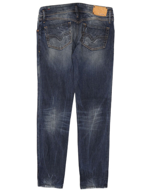 Levi's Womens Matic Distressed Slim Jeans W31 L32 Blå Bomuld