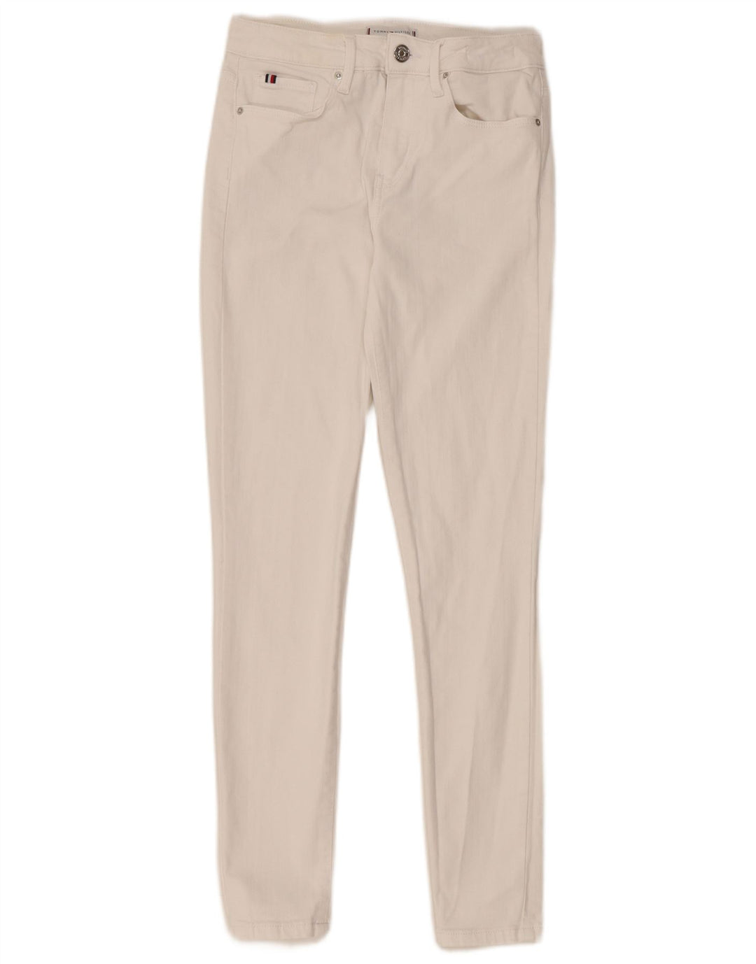 Tommy Hilfiger Dame Como Skinny Jeans W28 L27 Hvid Bomuld