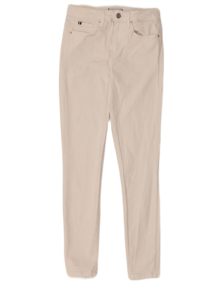 Tommy Hilfiger Dame Como Skinny Jeans W28 L27 Hvid Bomuld