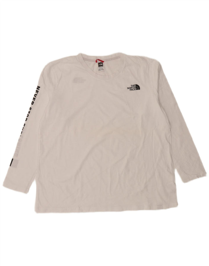 THE NORTH FACE Dame Grafisk Top Langærmet UK 18 XL Hvid