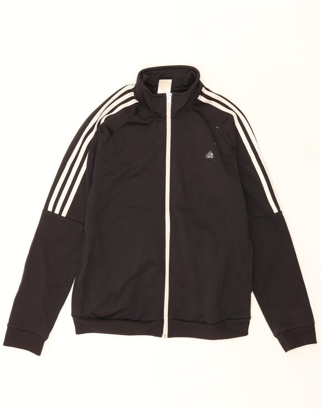 Adidas træningsdragt topjakke til kvinder UK 12/14 Medium Black Polyester