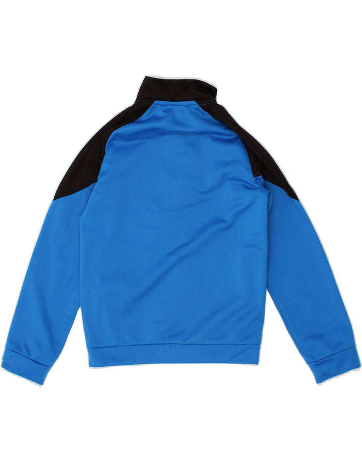 PUMA Boys Graphic Tracksuit Top Jacket 7-8 Years Blue Colourblock Vintage Puma and Second-Hand Puma from Messina Hembry 