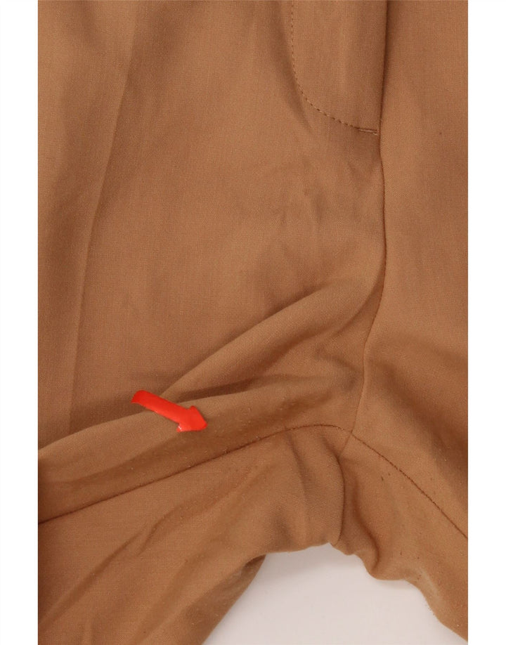 Zara Dame Flare Chino Bukser Large W30 L31 Brun Polyester