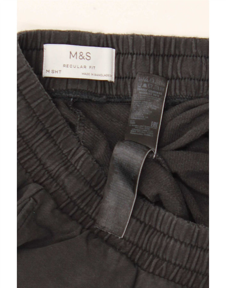 Marks & Spencer Herre Regular Fit træningsdragt Bukser Medium Sort Bomuld