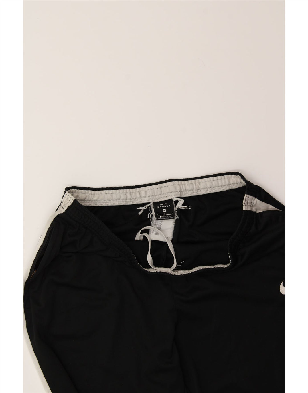 NIKE Mens Dri Fit Tracksuit Trousers Medium Black Colourblock Polyester Vintage Nike and Second-Hand Nike from Messina Hembry 