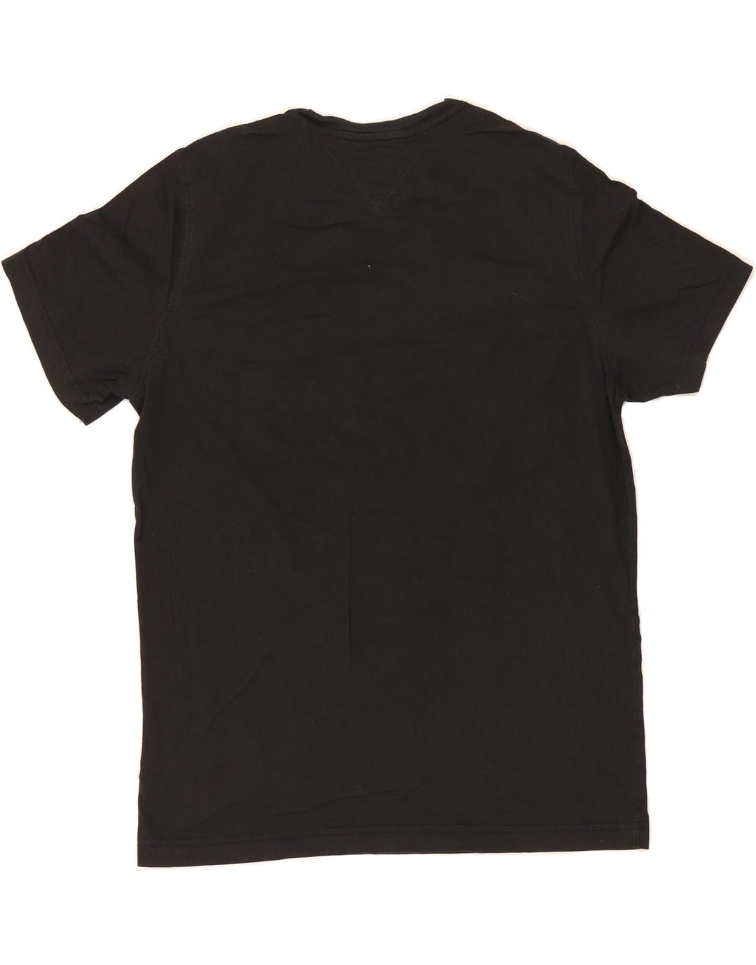 TOMMY HILFIGER Mens T-Shirt Top Large Black Cotton Vintage Tommy Hilfiger and Second-Hand Tommy Hilfiger from Messina Hembry 