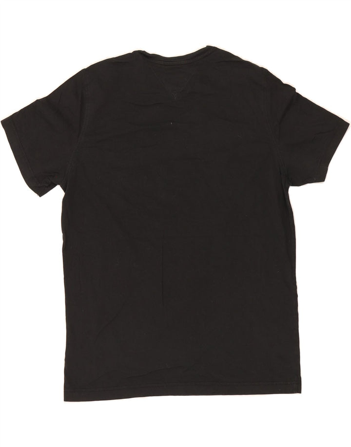 TOMMY HILFIGER Mens T-Shirt Top Large Black Cotton Vintage Tommy Hilfiger and Second-Hand Tommy Hilfiger from Messina Hembry 