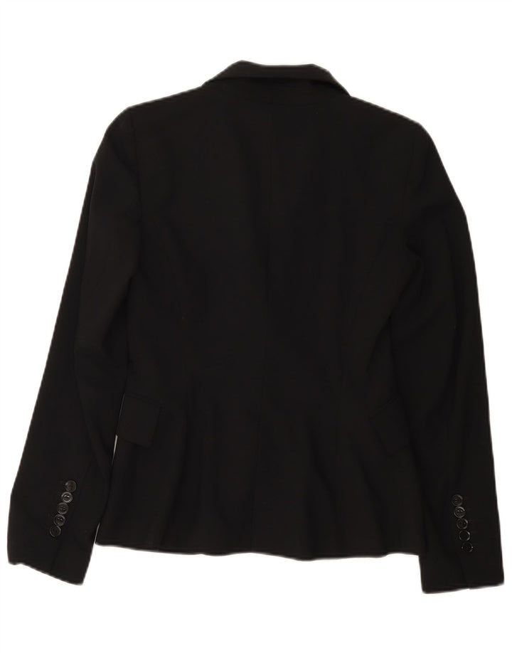 Zara Dame 1 Knap Blazer Jakke EU 34 2XS Sort