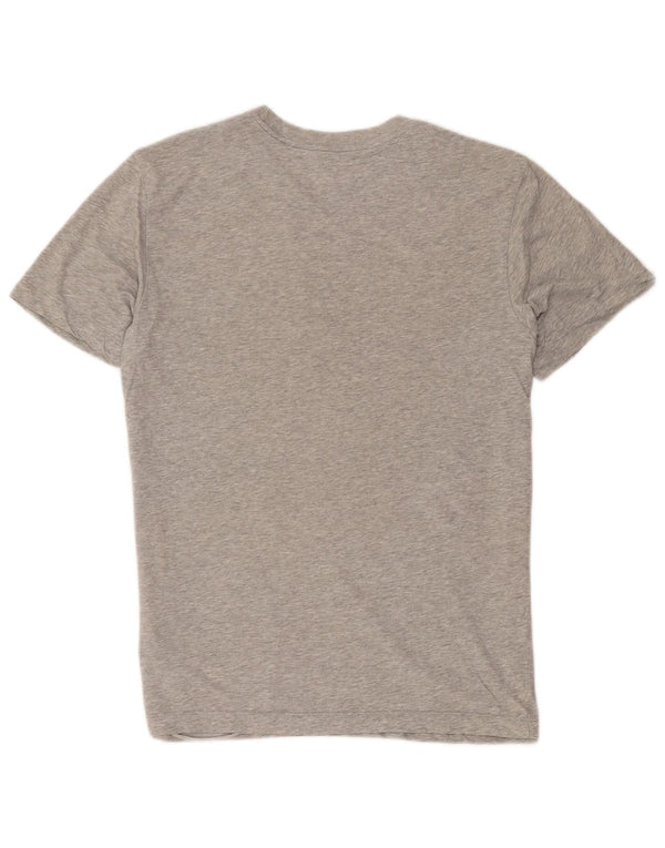 Nike Herre Dri Fit grafisk T-shirt Top Medium Grey Flecked Bomuld