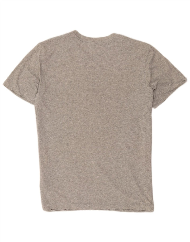 Nike Herre Dri Fit grafisk T-shirt Top Medium Grey Flecked Bomuld