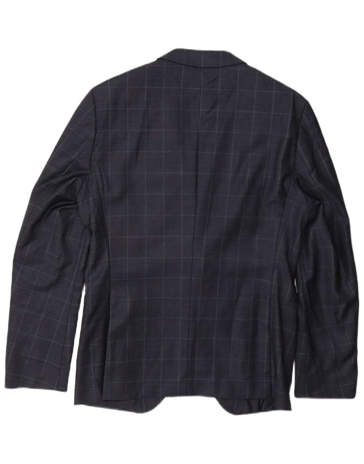 Hugo Boss Herre 2-knaps blazerjakke UK 50 Large Navy Blue Check
