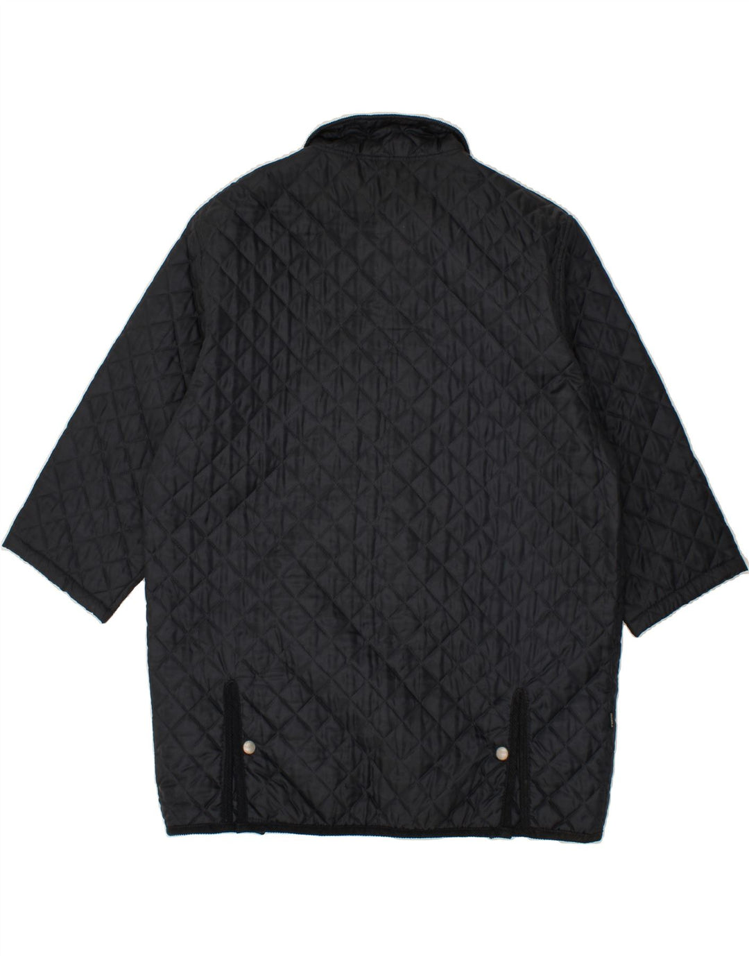 BRUGI Mens 3/4 Sleeve Quilted Jacket UK 42 XL Navy Blue Polyester Vintage Brugi and Second-Hand Brugi from Messina Hembry 