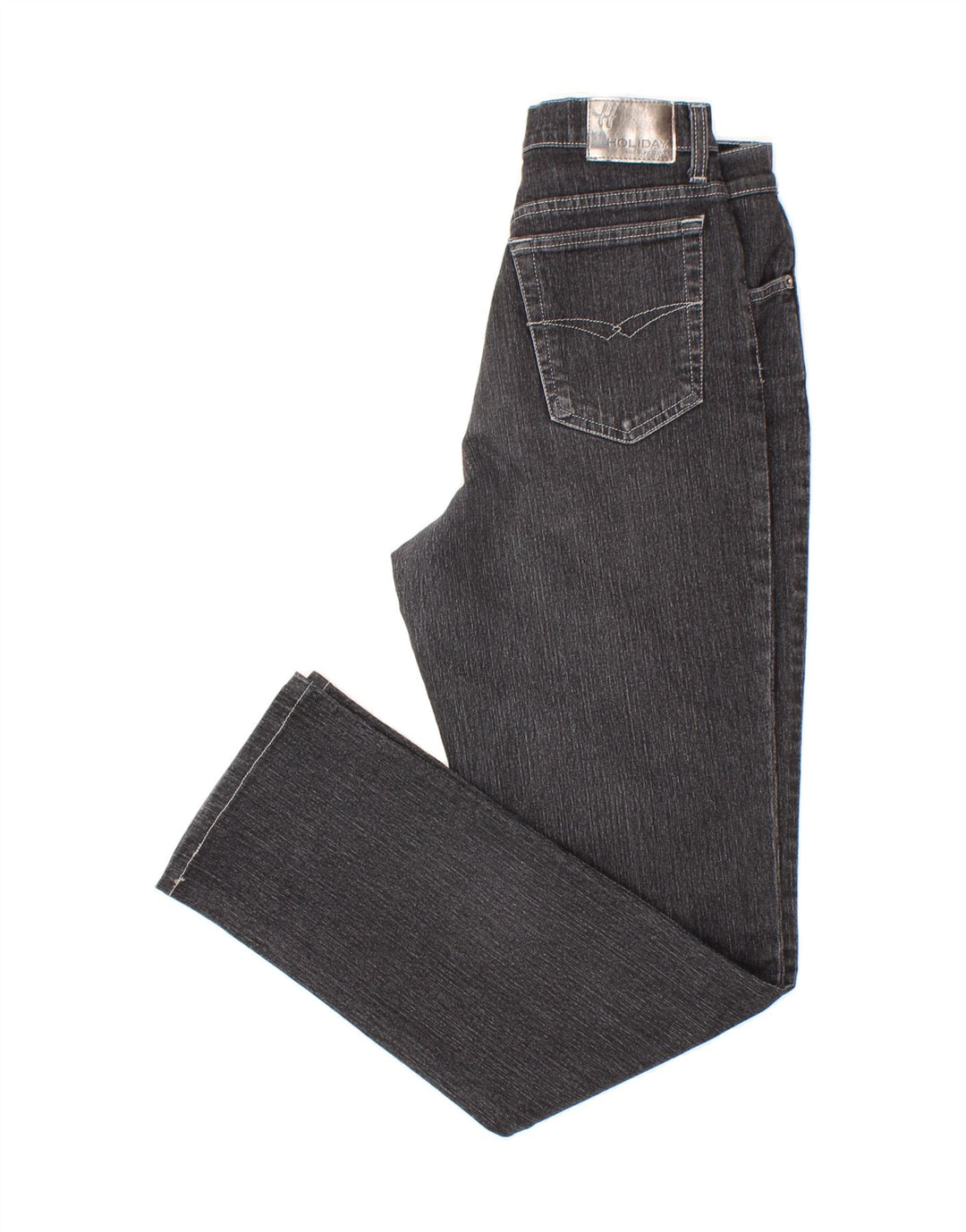 HOLIDAY Womens Straight Jeans W34 L31 Navy Blue Cotton Vintage Holiday and Second-Hand Holiday from Messina Hembry 