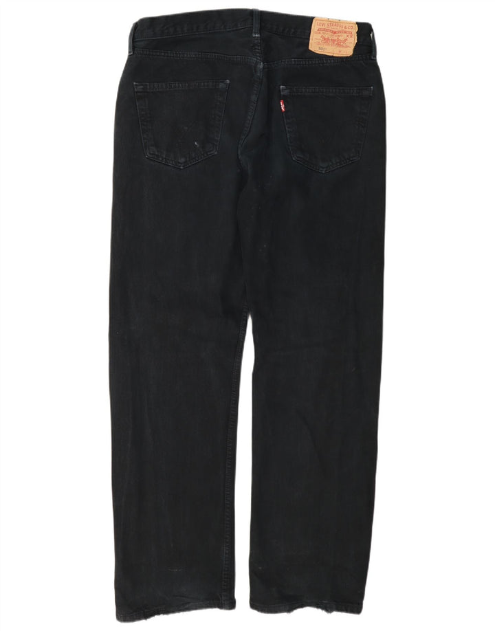 Levi's Herre 501 lige jeans W34 L32 Marineblå