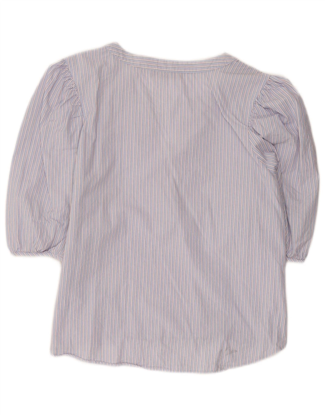 Marks & Spencer Dame Petite Pullover Shirt UK 14 Medium Blue Striped