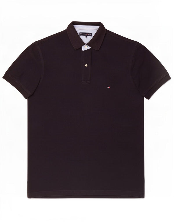 Tommy Hilfiger Herre Polo Shirt Lille Marineblå Colourblock Bomuld